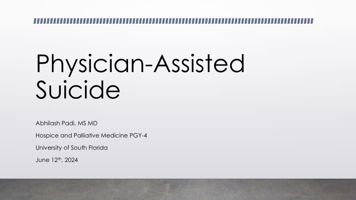 physician assisted suicide