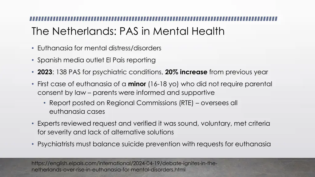 the netherlands pas in mental health