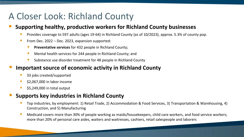 a closer look richland county supporting healthy