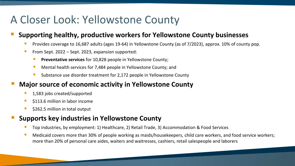 a closer look yellowstone county supporting