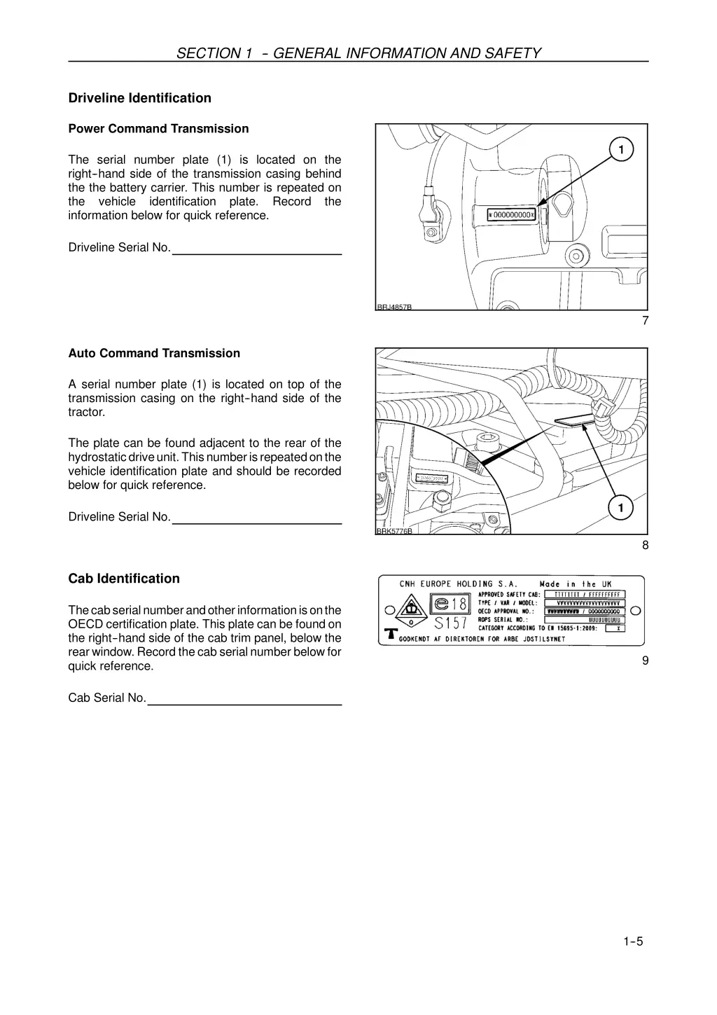 section 1 general information and safety 3