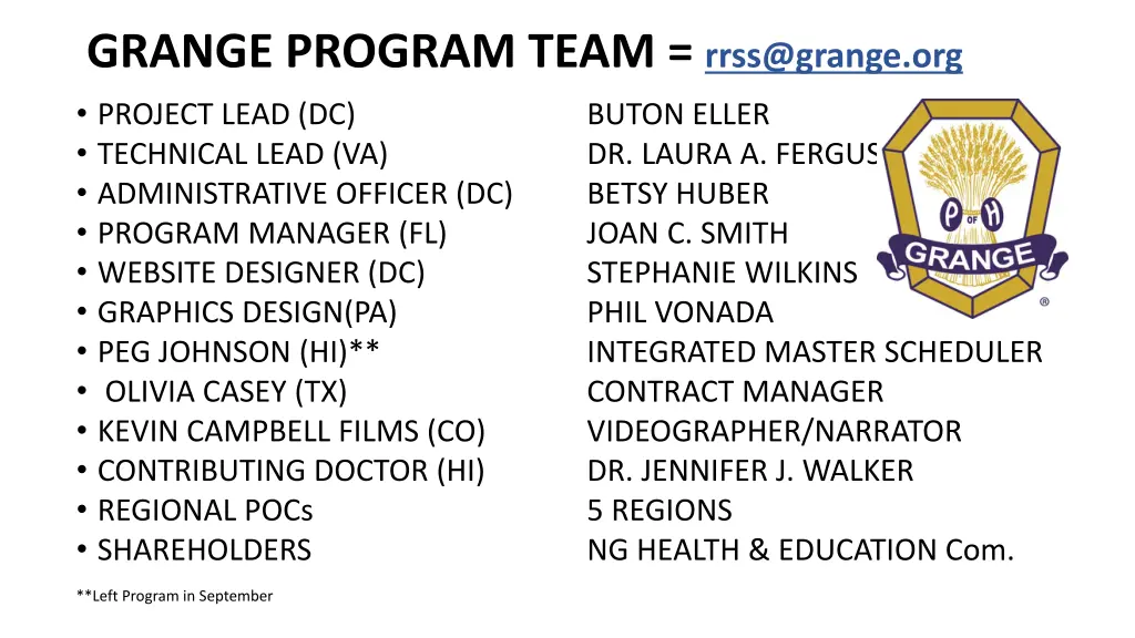 grange program team rrss@grange org project lead