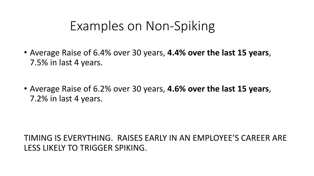 examples on non spiking