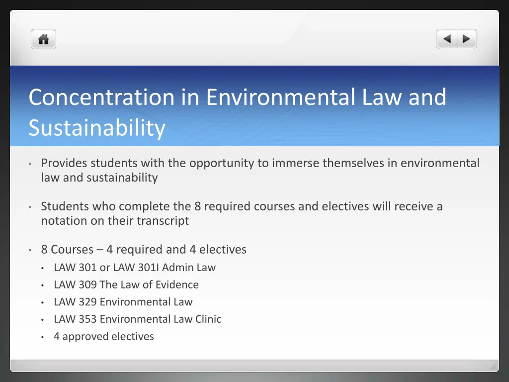 concentration in environmental