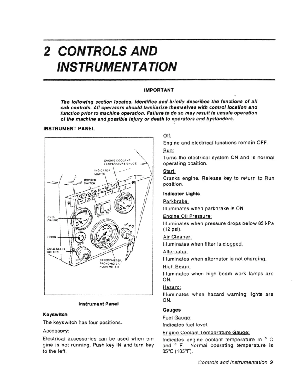 2 controls and instrumentation