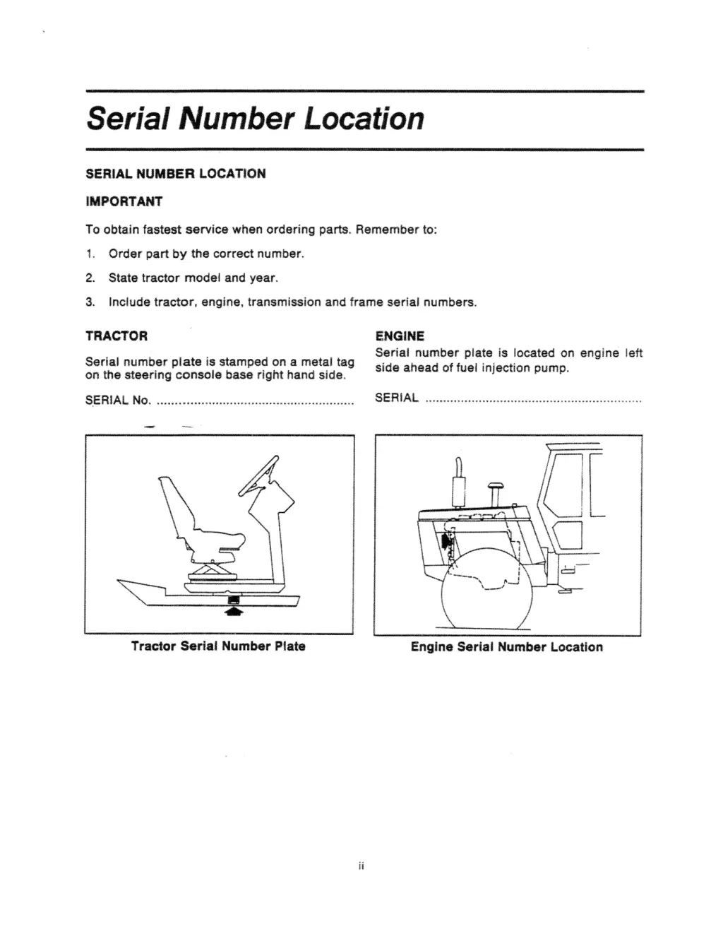 serial number location