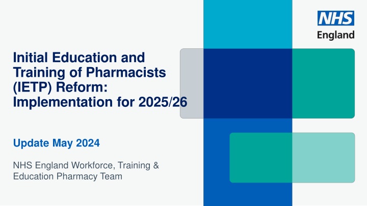 initial education and training of pharmacists