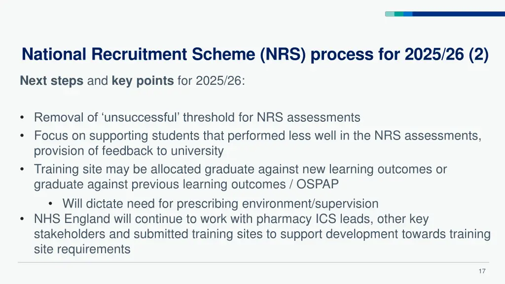 national recruitment scheme nrs process for 2025 2