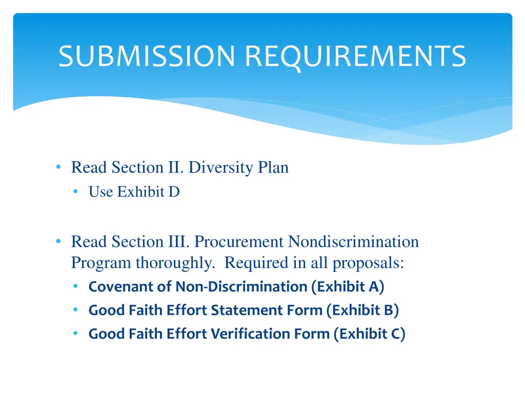 submission requirements 2