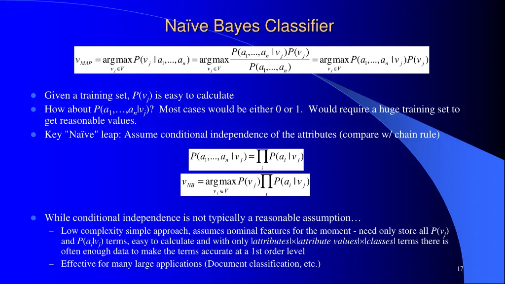 na ve bayes classifier