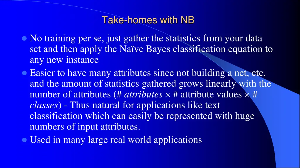 take homes with nb