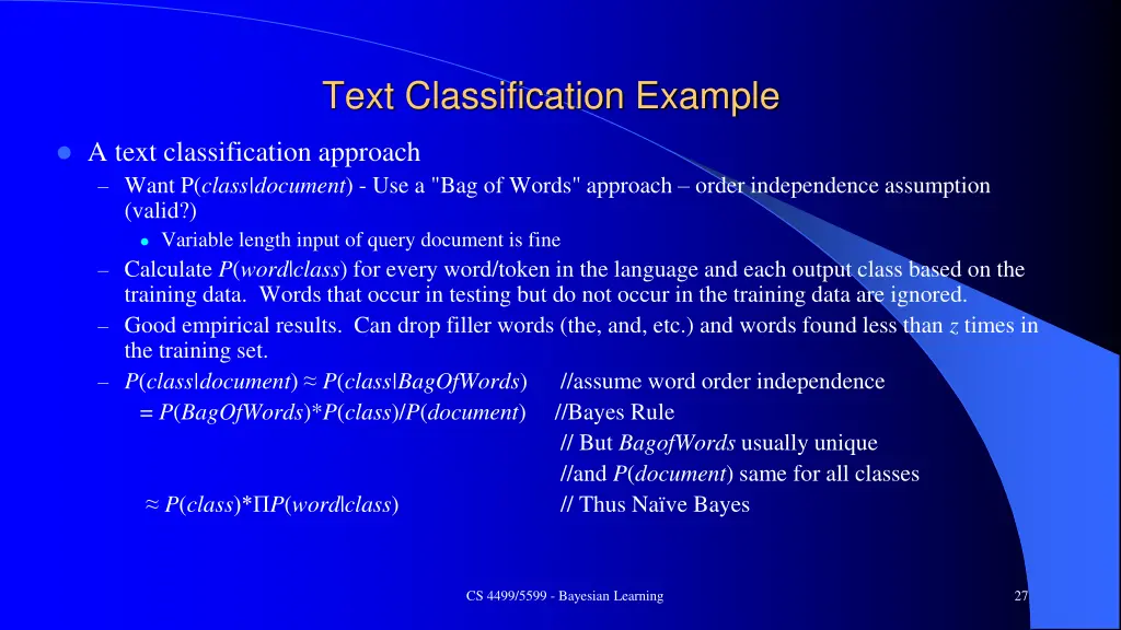 text classification example