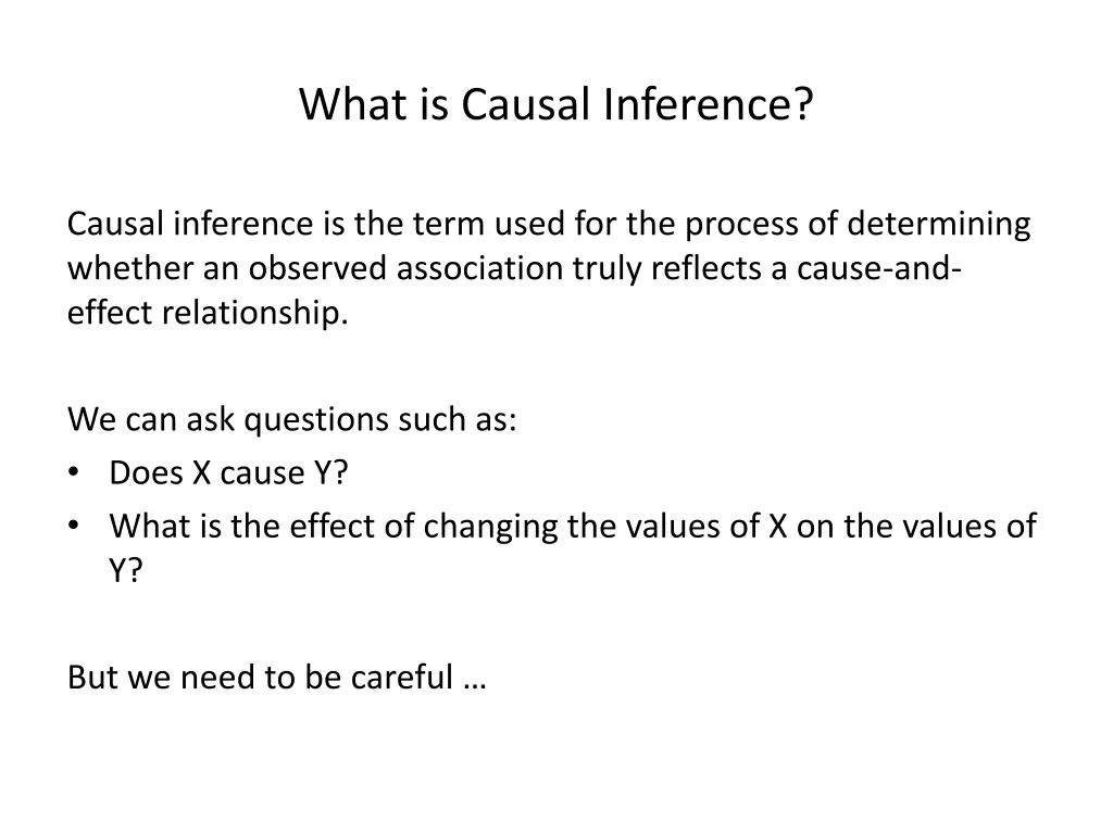 what is causal inference