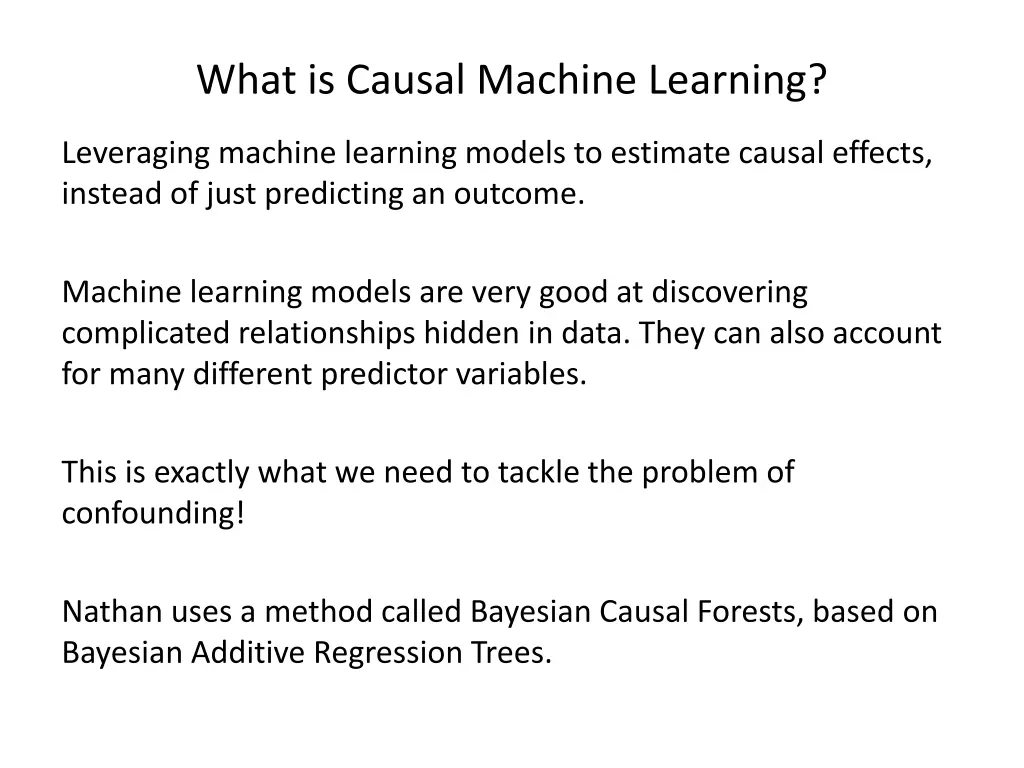 what is causal machine learning