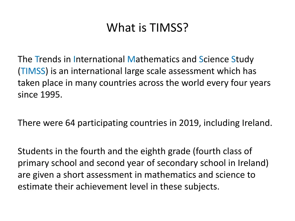 what is timss