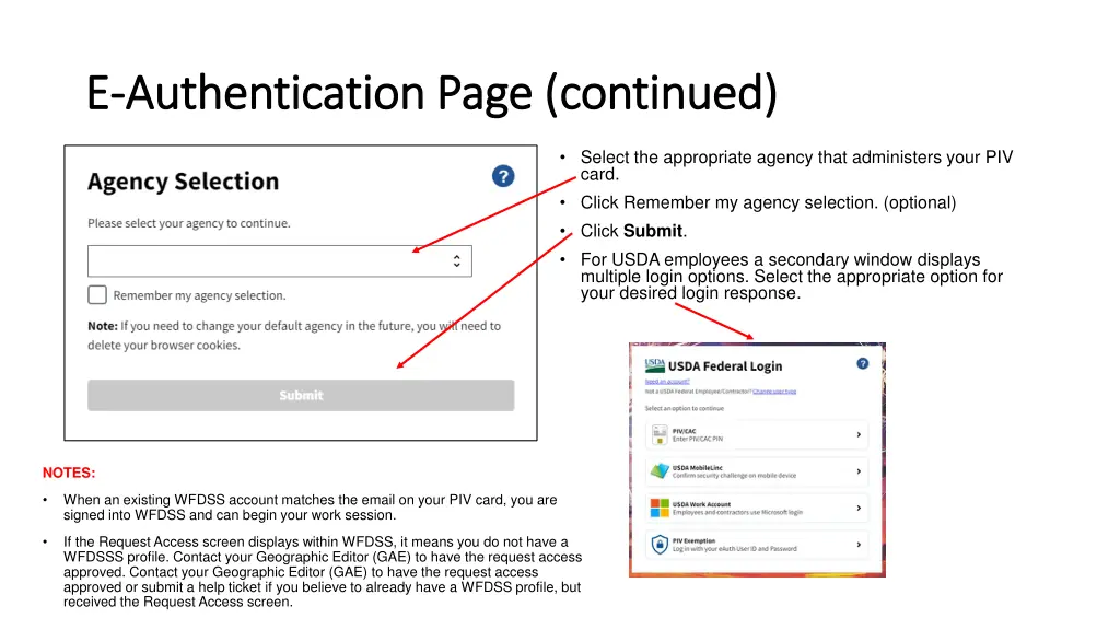 e e authentication page continued authentication