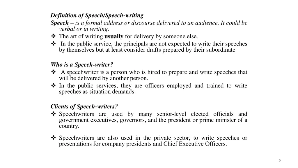 definition of speech speech writing speech