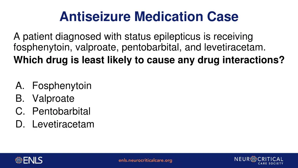 antiseizure medication case