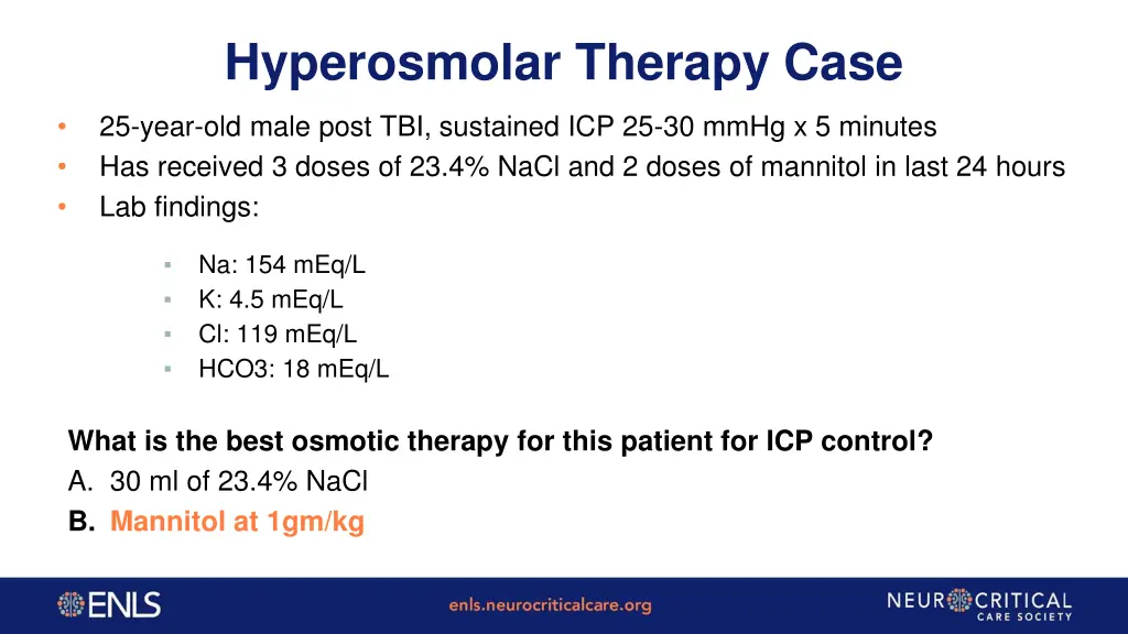 hyperosmolar therapy case 1