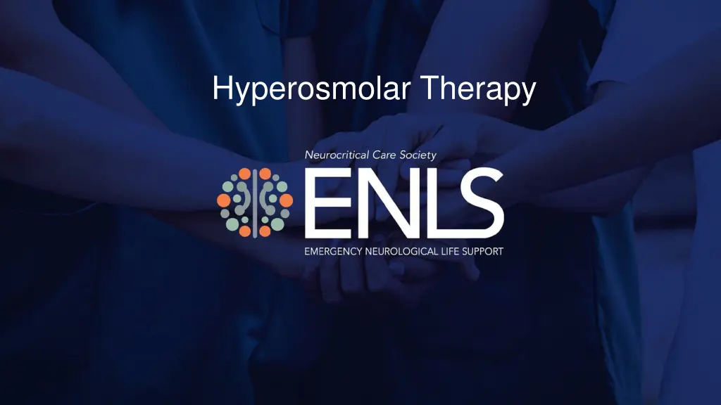 hyperosmolar therapy