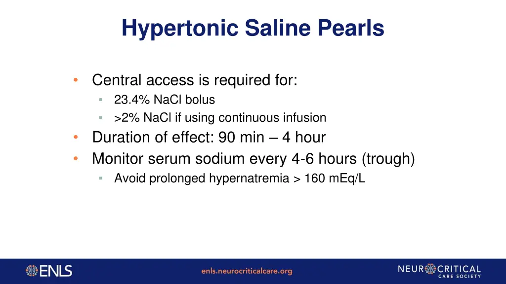 hypertonic saline pearls