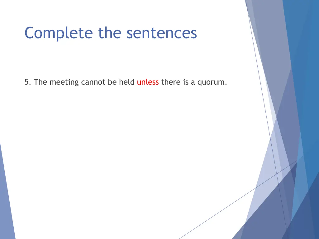 complete the sentences 14