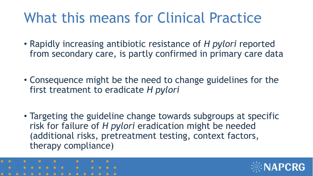 what this means for clinical practice