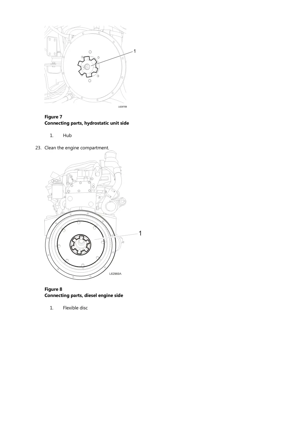 figure 7 connecting parts hydrostatic unit side