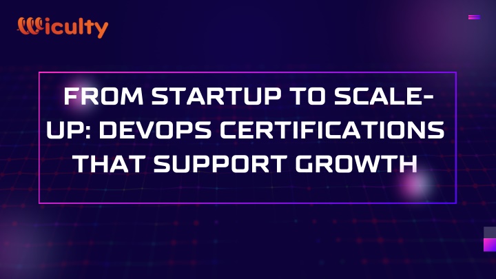 from startup to scale up devops certifications