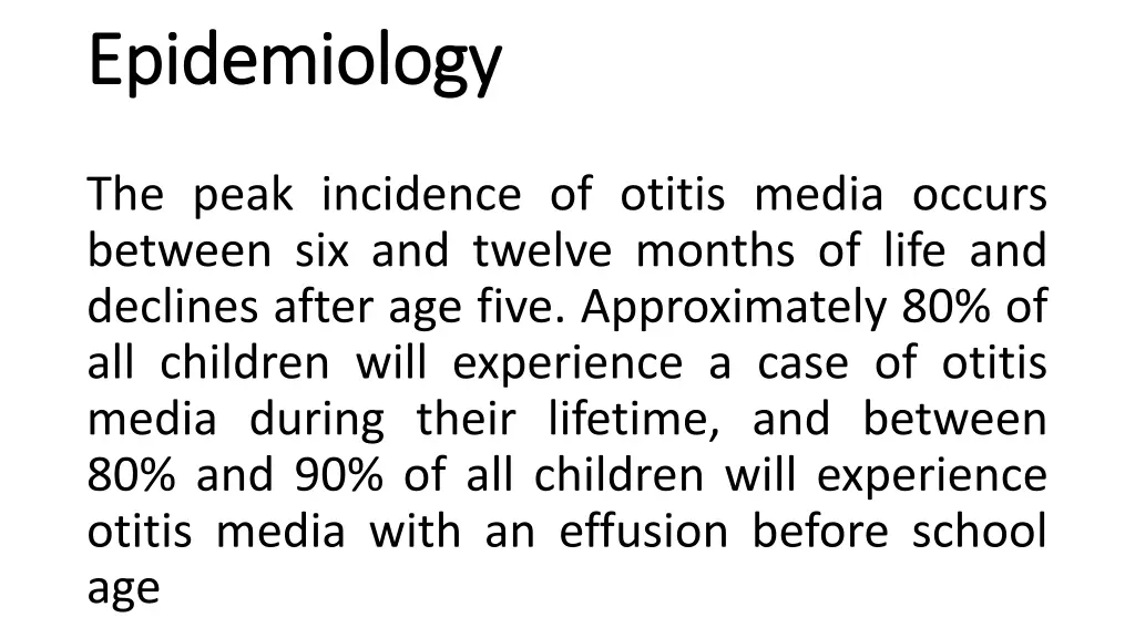 epidemiology epidemiology