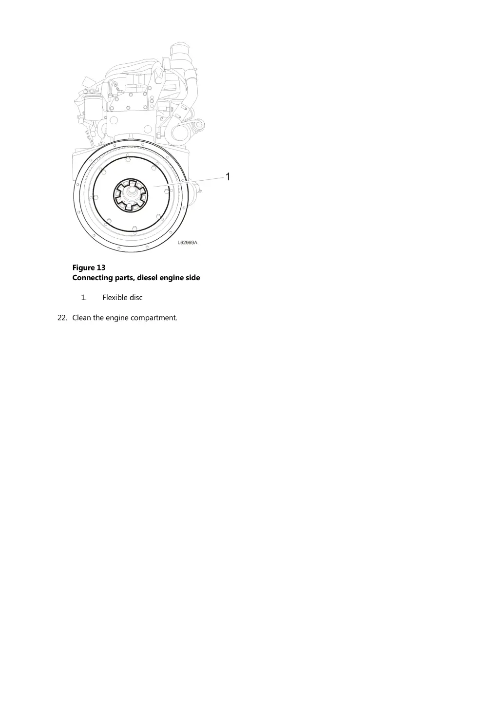 figure 13 connecting parts diesel engine side