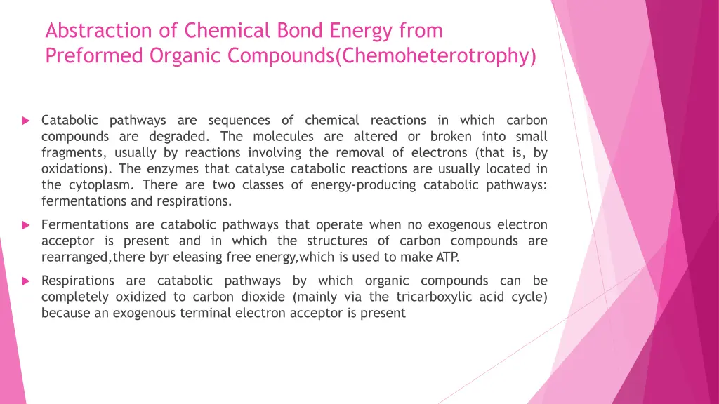 abstraction of chemical bond energy from