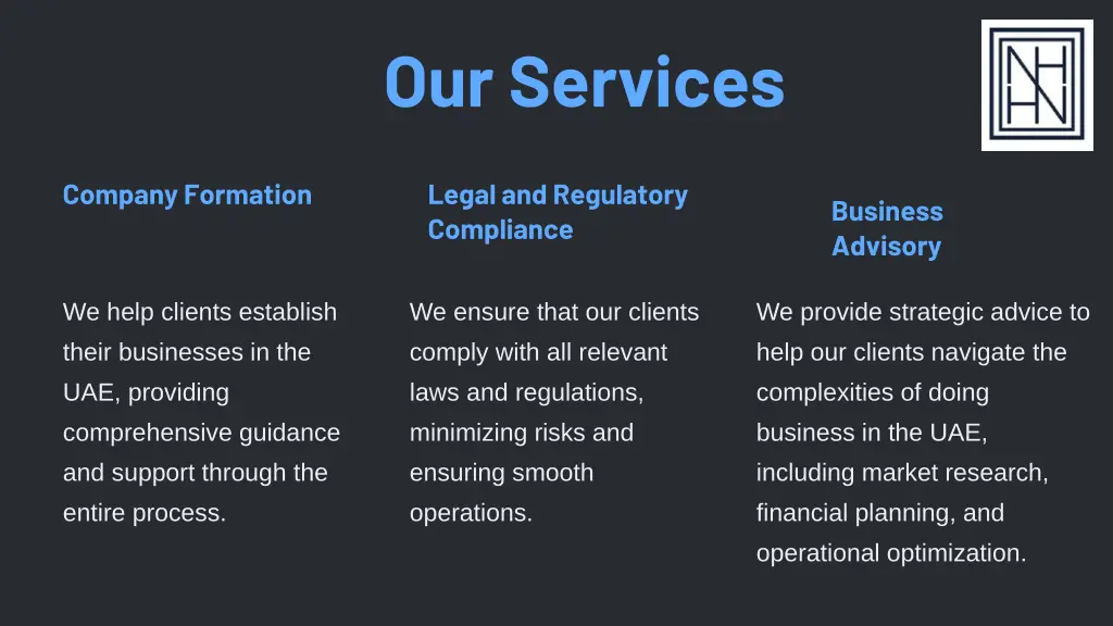 our services