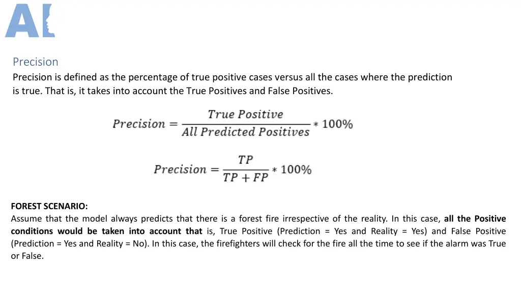 precision precision is defined as the percentage