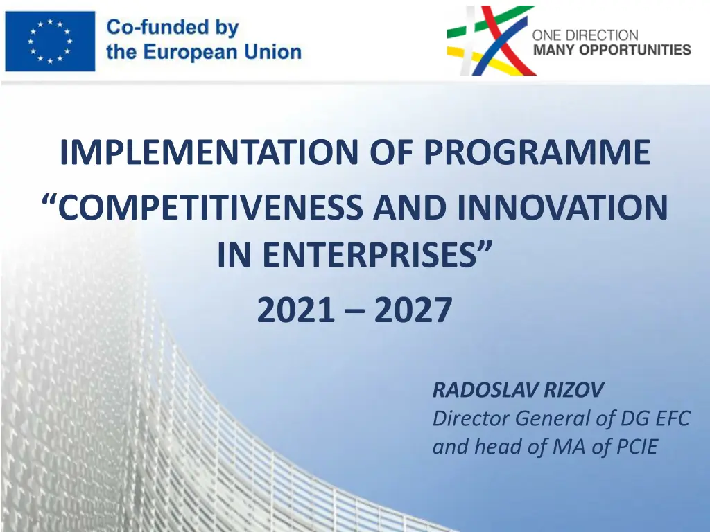 implementation of programme competitiveness