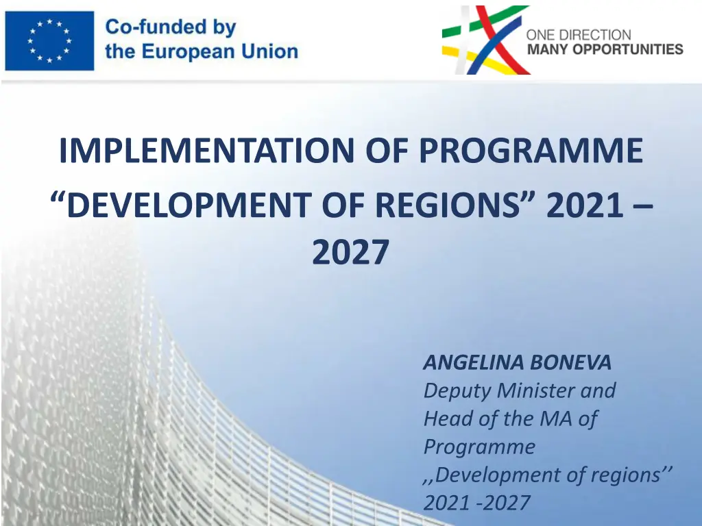 implementation of programme development