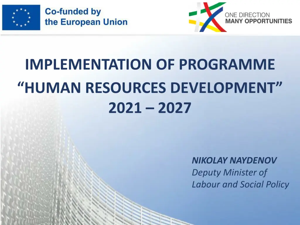 implementation of programme human resources