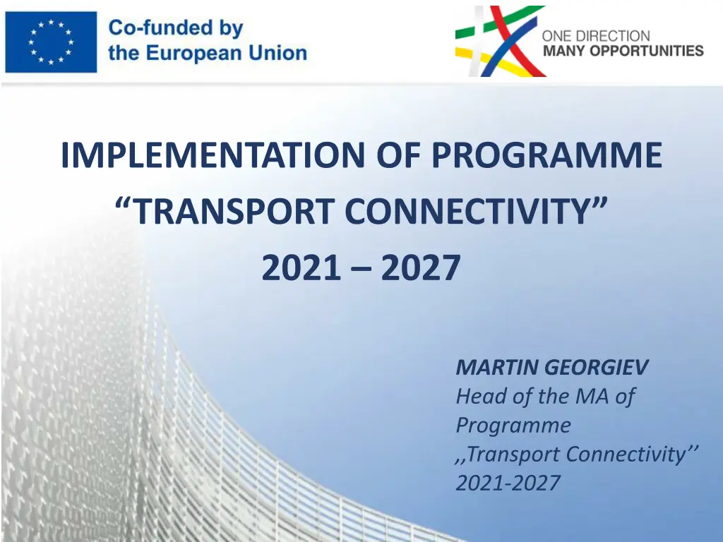 implementation of programme transport