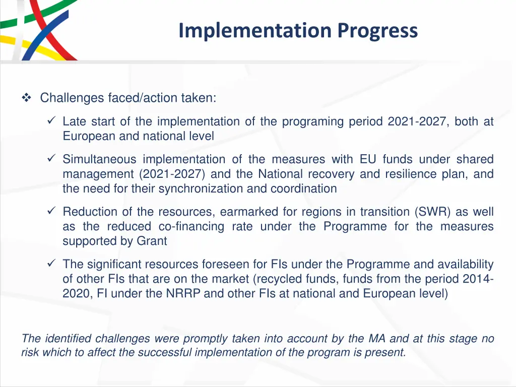 implementation progress 5