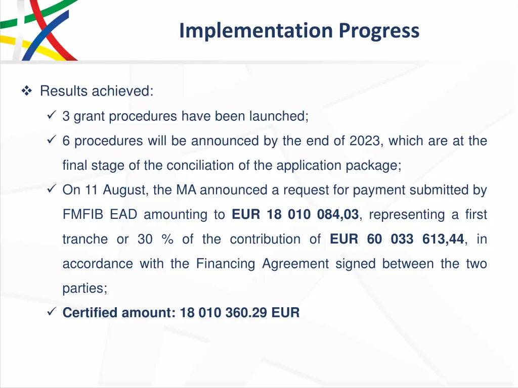 implementation progress 7