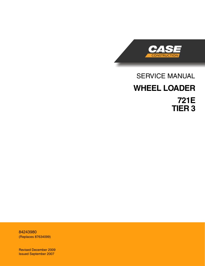 service manual wheel loader