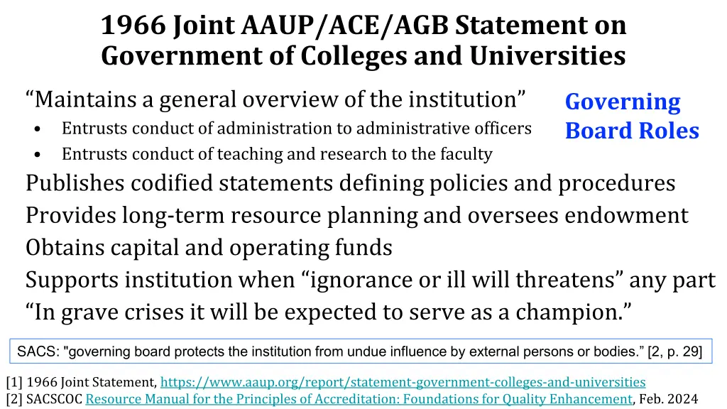 1966 joint aaup ace agb statement on government 1