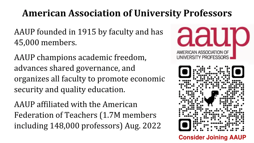 american association of university professors