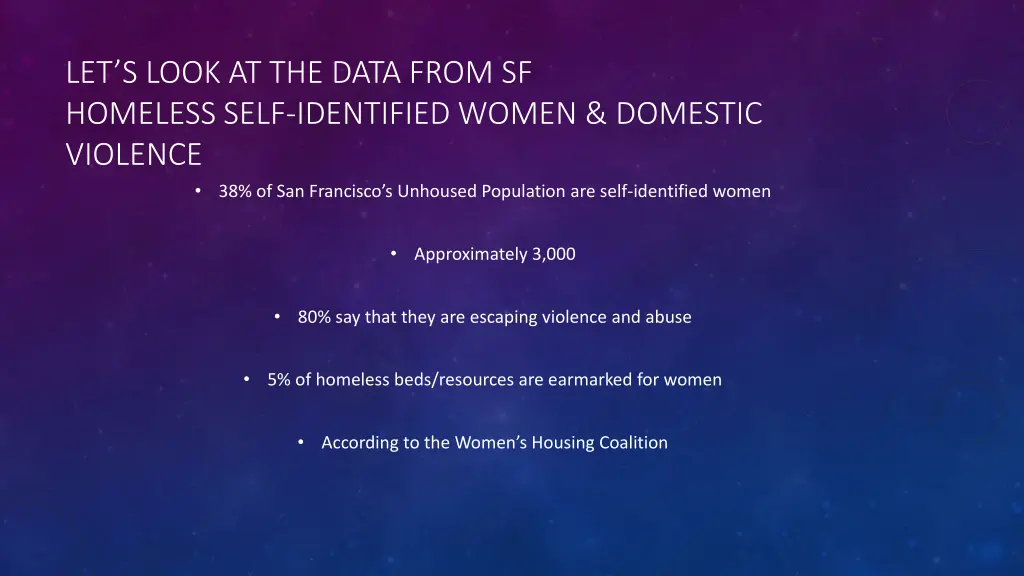let s look at the data from sf homeless self