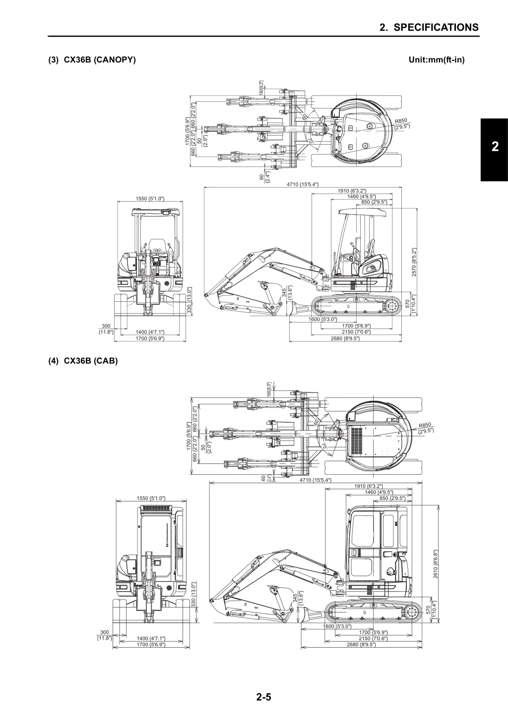 2 specifications 4