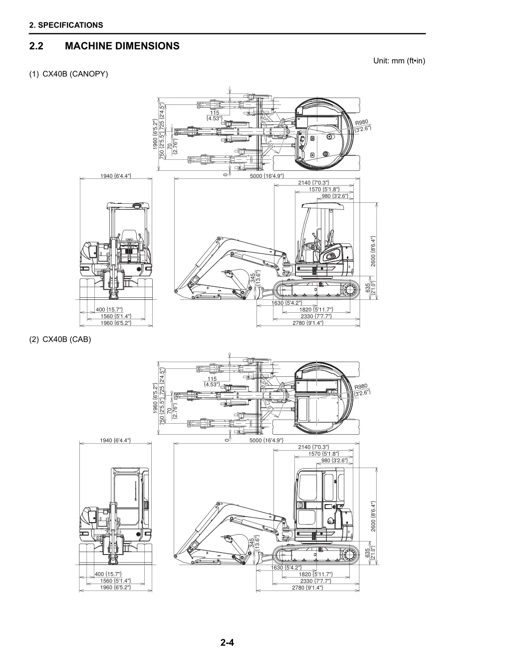 2 specifications 3