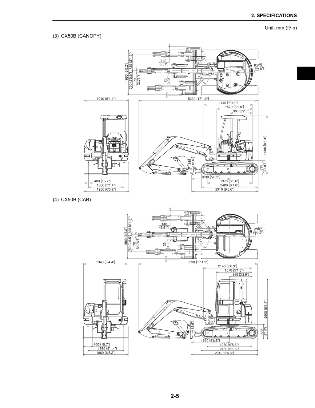 2 specifications 4