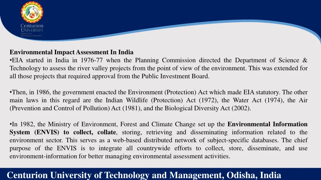 environmental impact assessment in india