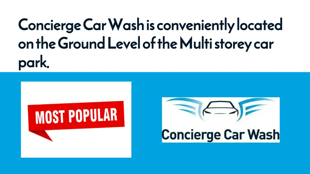 concierge car wash is conveniently located
