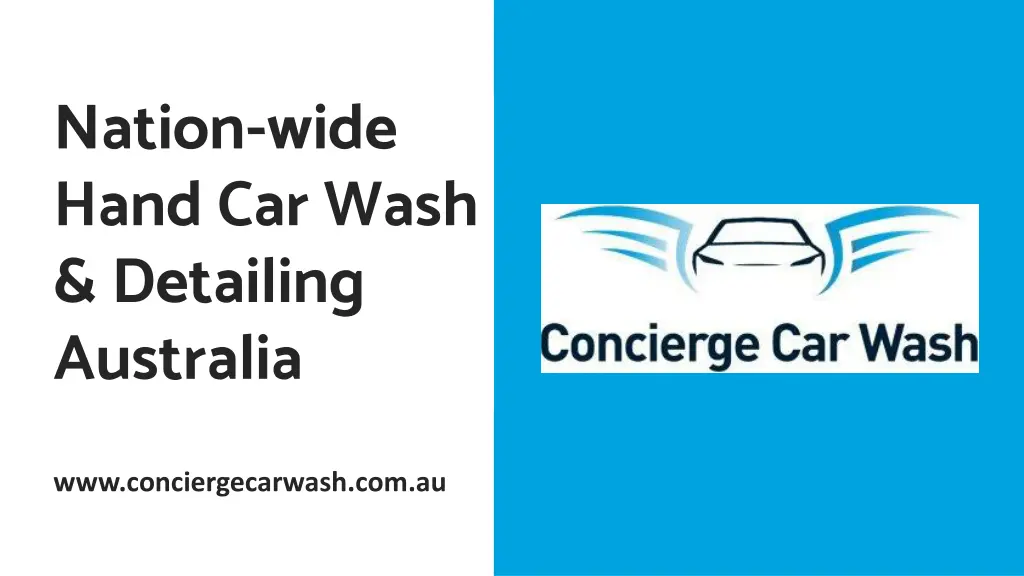 nation wide hand car wash detailing australia